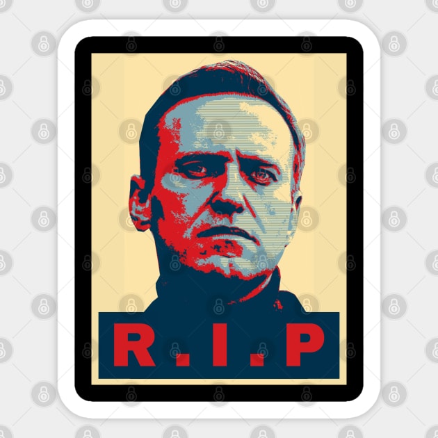 Rest In Peace Rest in Power Alexei Navalny - RIP Navalny Sticker by ProgressiveMOB